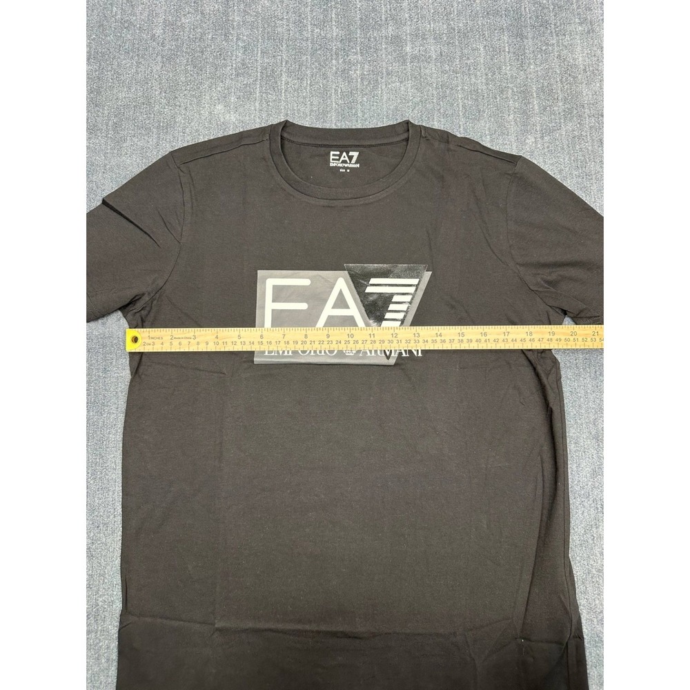 EA7 Emporio Armani Mens Graphic Logo T-Shirt Brown 3DPT81 PJM9Z Size M - Picture 9 of 10